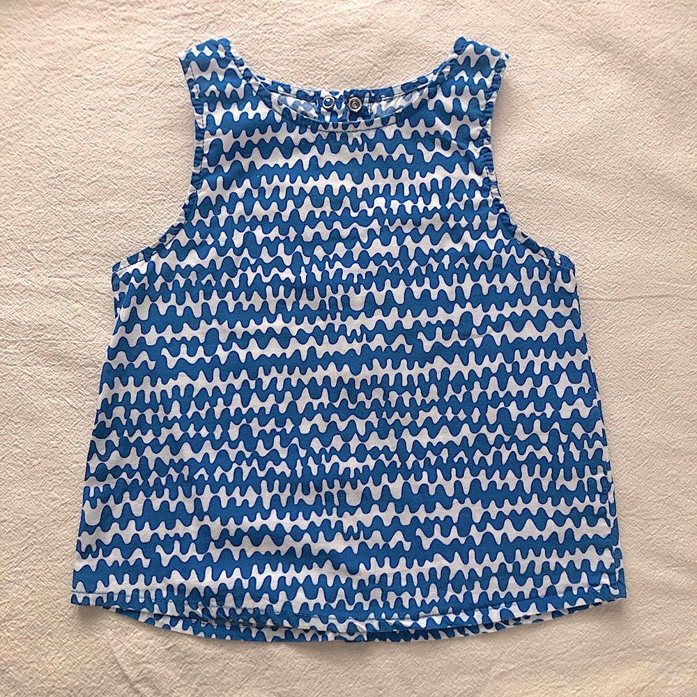 18-24m Blue Patterned Sleeveless Top
